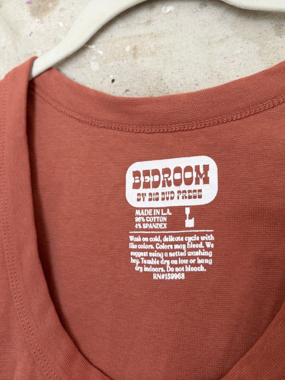 Big Bud Press the Tank Top, Burnt Terracotta - Picture 2 of 3
